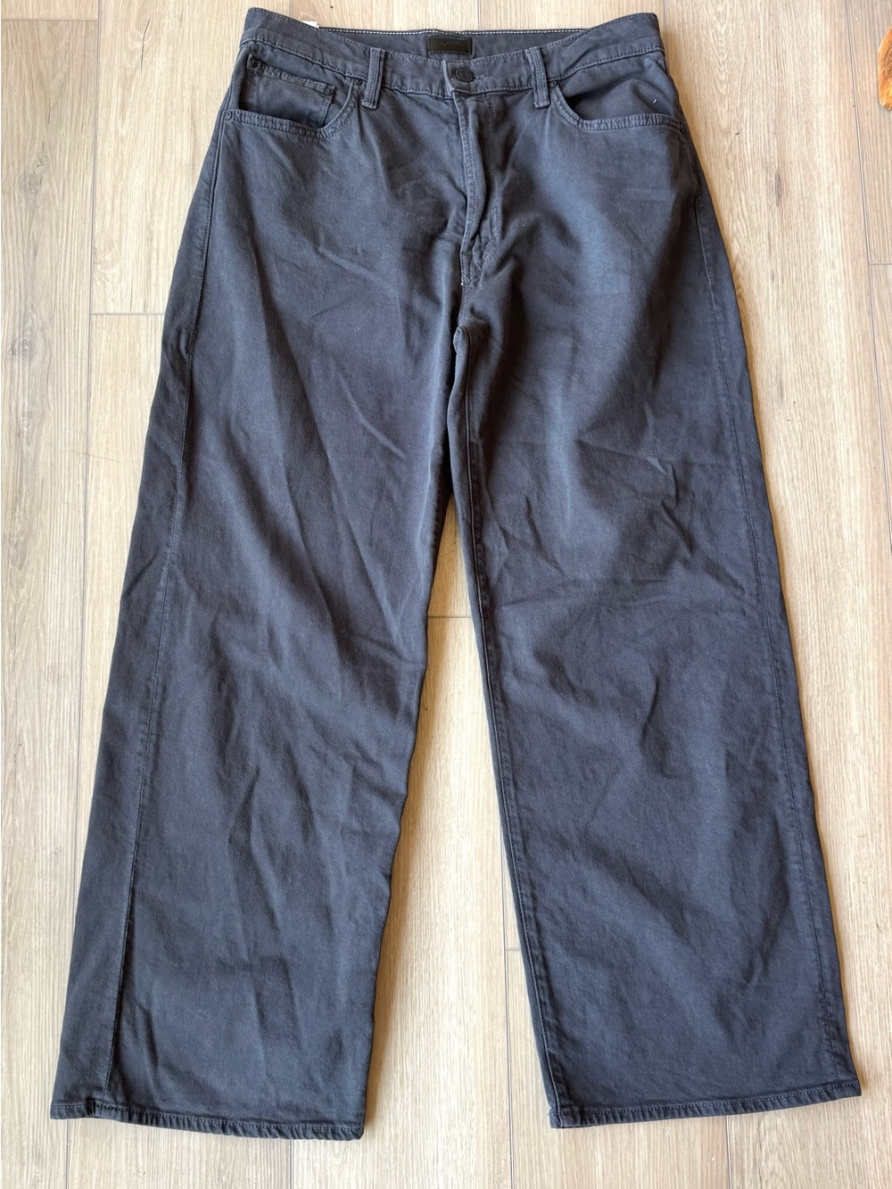 MOTHER The Dodger Ankle Washed Black Relaxed Straight Jeans 28 EUC - Picture 3 of 15